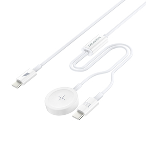 Cable de Carga Rápida 2 en 1 Tipo-C a Tipo-C de 6A con Logotipo OEM Personalizado, Conductor de Cobre Puro, Magnético, para Reloj Inteligente IOS - Product Image 2