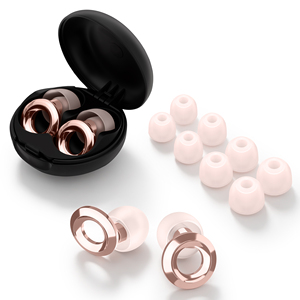 Bouchons <span class=keywords><strong>d</strong></span>'oreilles personnalisés avec logo PC+Silicone SNR 23dB Réduction du bruit pour dormir, voyager, faire du cyclisme EN352 OEM Réutilisables Prêts à être expédiés - Product Image 2