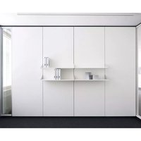 Modern Half Glass Panel Partition Wall System Sound Absorption Eco-Friendly Design for Home Office Hospital Workspaces (10-Year