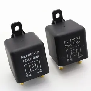 Piezas electrónicas de arranque de alta corriente para automóvil, relé RL/180-12 de 4 pines, 100A12V24V36V48V60V72V