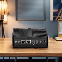 Mini PC sans ventilateur Topton pas cher, 12e génération, Alder Lake N100, quadricœur, 2* LAN, 2* COM, NVMe, 3x4K UHD, HTPC, mini ordinateur industriel, routeur