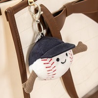 Llavero de Peluche con Gorra de Béisbol Deportiva, Regalo Promocional para Eventos