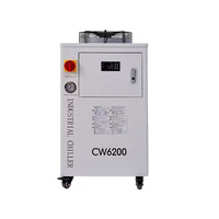 Refroidisseur d'eau CW 6200 à commande numérique pour compresseur de refroidissement par air à haut débit, fabriqué en Chine, pour routeur CNC