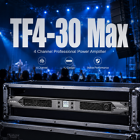 Amplificateur numérique professionnel SiC 4 canaux 3000W, amplificateur audio DJ haute puissance pour caissons de basses, système de sonorisation PA, enceintes extérieures, métal