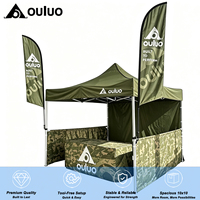 Tente pliante publicitaire 3x3 personnalisée avec logo imprimé, auvent pop-up en tissu Oxford pour événements extérieurs, tente de stand commercial pour salons professionnels