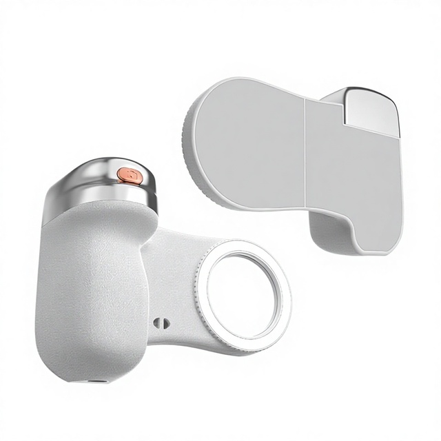 Trending Mobile Phone Accessories Magnetic Camera Handle Grip with Fill Light Mirror Wireless Shutter Smartphone Stabilizer