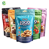 Sacs en plastique refermables avec impression personnalisée, emballage alimentaire, doypack, pochette autoportante, fermeture éclair, sac en mylar avec logo