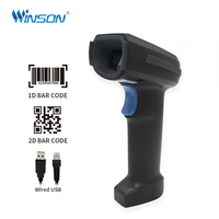 Lecteur de codes-barres 2D portable sans fil pour paiement mobile, lecteur de codes QR rapide pour supermarché