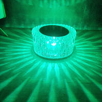 Lampe de table à gradation tactile cristal rvb romantique lampe USB créative veilleuse Portable sans fil lampe de chevet pour la maison/bar