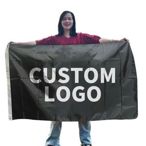 Drapeau mural personnalisé pas cher 3x5 pieds, promotionnel, vierge, impression par sublimation, logo personnalisé, drapeau personnalisé 3x5 pieds - Product Image 1