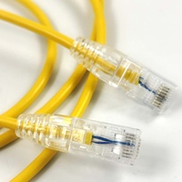 Cable de Conexión Ethernet UTP 24AWG CAT5e con Cubierta de PVC y Conector RJ45 para Reproductor de DVD, Cine en Casa y Uso en Redes LAN de Computadoras, Disponible en Stock