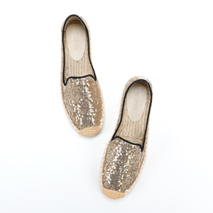 <span class=keywords><strong>Espadrilles</strong></span> plates Offre Spéciale confortables pour femmes respirantes de nombreuses perles avec fond épais chaussures brillantes faciles à porter - Product Image 1