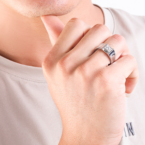 Sólida plata de ley 925 <span class=keywords><strong>anillo</strong></span> de Zirconia cúbica hombres boda <span class=keywords><strong>anillo</strong></span> anillos para los hombres - Product Image 5