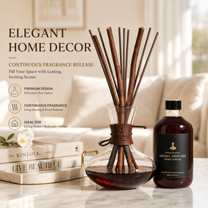 Difusor <span class=keywords><strong>de</strong></span> Aromas <span class=keywords><strong>de</strong></span> Lujo para el Hogar con Varillas Naturales y Caja <span class=keywords><strong>de</strong></span> Regalo Negra - Product Image 3