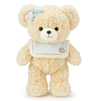 Bavoir en peluche ours en peluche adorable et câlin pour bébé, rembourrage en coton PP, doublure en maille lavée, cadeau pour enfant, confort