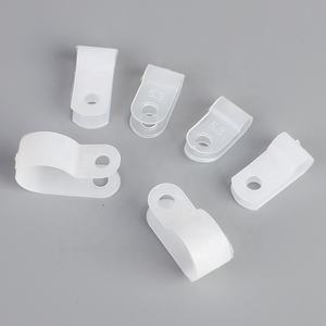 Nylon <strong>Plastic</strong> Fixed Cable <strong>Clip</strong> White Black Electrical Accessories ROHS Solar Panel Cable <strong>Clip</strong> <strong>Plastic</strong> R-shaped <strong>Plastic</strong> <strong>Clip</strong> - Product Image 6
