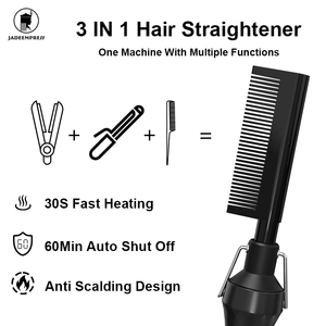 Personalizzato professionale elettrico 500 gradi di riscaldamento a pettine caldo pettine piastra per <span class=keywords><strong>capelli</strong></span> pettine per parrucche Afro <span class=keywords><strong>capelli</strong></span> - Product Image 3