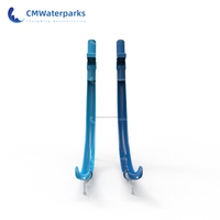 Toboggan aquatique en fibre de verre personnalisé avec piscine aquatique en fibre de verre, adapté à une utilisation en intérieur et en extérieur pour les parcs aquatiques