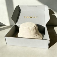 Boîtes rigides personnalisées en carton ondulé blanc recyclé pour vêtements, chapeaux, chaussures, avec doublure en éponge et logo, pour chaussettes