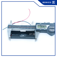18650 support de batterie Bundle 18650 support de batterie 3.7V bricolage boîtes de stockage de batterie Kit de boîtier de batterie en plastique noir