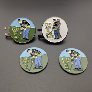 Marcador <span class=keywords><strong>de</strong></span> Pelota <span class=keywords><strong>de</strong></span> Golf Personalizado <span class=keywords><strong>de</strong></span> Metal con Esmalte Suave, Diseño Popular, Logotipo Personalizado, Forma <span class=keywords><strong>de</strong></span> Corazón - Product Image 2