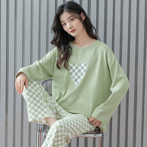 Großhandel Weihnachts pyjamas Familien anzug Hirsch gedruckt nach Hause Frauen Kinder Winter Baumwolle Pyjamas - Product Image 1