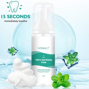 Pasta de dientes de espuma de producto más vendido fabricantes 30ml espuma blanqueadora verde pasta de dientes blanqueamiento dental - Product Image 2