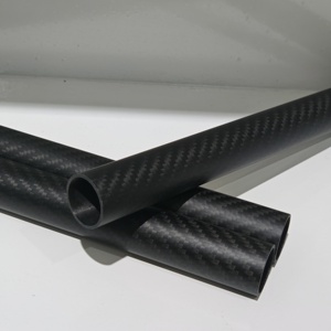Tubo de Fibra de Carbono 100% Tejido Liso Teñido Anti-Tirones de Peso Medio para Uso Industrial - Product Image 5