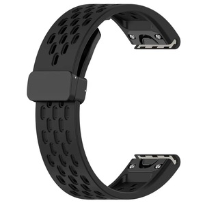 Bracelet réglable étanche en caoutchouc avec boucle magnétique pour <span class=keywords><strong>Garmin</strong></span> <span class=keywords><strong>Fenix</strong></span> <span class=keywords><strong>Enduro</strong></span> <span class=keywords><strong>2</strong></span> 3 Tactix8 47mm, à libération rapide 26mm 22mm 20mm - Product Image 6