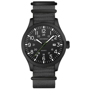 Premium Minimalist Casual Sports Quartz Watch Arabic Number Dial Green Nylon Strap Luminous Waterproof Watch for Men - Product Image 3