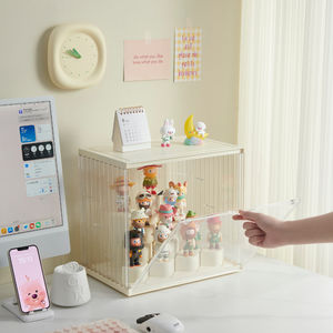 Vente en gros en stock nouveau design jouet anti-poussière vitrine figurine en <span class=keywords><strong>plastique</strong></span> vitrine boîte de stockage affichage figurine - Product Image 1