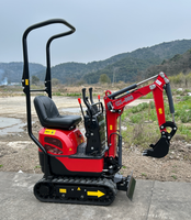 Excavator Mini Antspower CX006 600kg Bensin Loncin Hidrolik 2026 Kustomisasi Pengiriman Cepat, Laris untuk Kebun