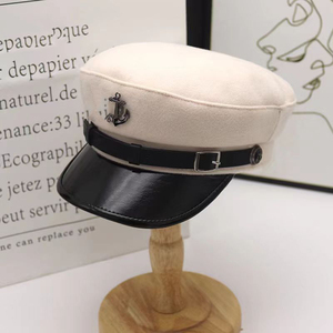 Vente en gros, tendance, chapeau béret décontracté de style streetwear pour <span class=keywords><strong>femme</strong></span>, printemps été, design respirant, béret de mode britannique - Product Image 4