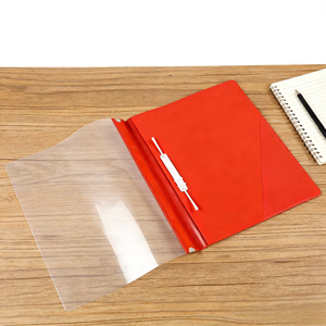 Porte-documents en plastique avec fermeture éclair et clip transparent pour le bureau, l'école et la maison - Product Image 5