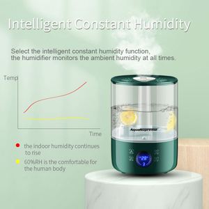 4.5L Large Capacity Ultrasonic Cool Mist Humidifier Quiet Adjustable Mist Smart-Touch Screen Air Humidifier for <b>Home</b> Desk - Product Image 6