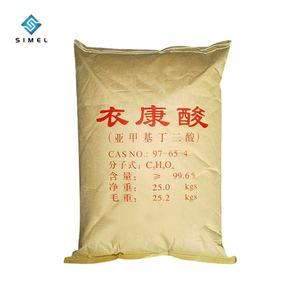 กรด itaconic/Methylene succinic/CAS 97-65-4กรด itaconic สำหรับ plasticizers และสารหล่อลื่น - Product Image 1