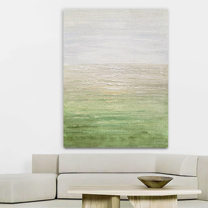 <b>Abstract</b> Texture <b>Canvas</b> Art Green Gradient Wall Painting For Living Room Sofa Background Decor - Product Image 2