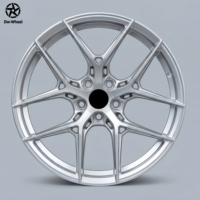 Jantes forgées DW JWL VIA 6061-T6 à rayons multiples en Y, couleur argent, 18, 20, 21 pouces, 5x112, monobloc concave profond, OEM pour BMW X3 M