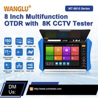 WANGLU 8 pouces OTDR, MT8810 série 8K IPC TESTER longueur d'onde et plage dynamique1310/1550 32/30 entrée VGA et entrée/sortie HDMI
