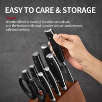 Ensemble de couteaux de cuisine japonais multifonctionnels en acier Damas pour cuisinier professionnel