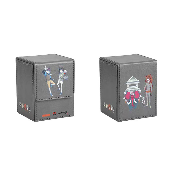 100 + Персонализированная мультяшная игровая коробка для карт TCG, квадратная коробка для хранения, коробка для торговых карт