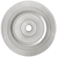 Assiettes de service élégantes de style européen avec logo personnalisé, en cristal, pour la cuisine, assiettes rondes pour restaurant, pour la maison et les banquets