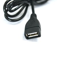 1m USB 2.0 mâle femelle interrupteur câble d'extension ON/OFF charge rapide 1A courant tresse blindage PVC veste étamé fils de cuivre