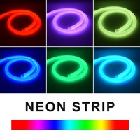 Lumière néon ronde à 360 degrés, diamètre 20 mm, 22 mm, 25 mm, 40 mm, bande lumineuse néon LED, 24 V, bande flexible néon LED RVB, étanche IP67