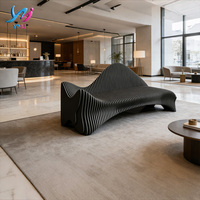Banc en bois moderne, durable et écologique, sièges paramétriques en bois massif, canapé, chaises d'attente de luxe pour jardin, aéroport, hôtel, centre commercial, bureau