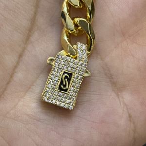 Ingrosso gioielli in ottone da uomo placcato oro 14k alta qualità Hip Hop lucido classico spesso Monaco Cuba Miami Cubana Monaco 2026 - Product Image 5