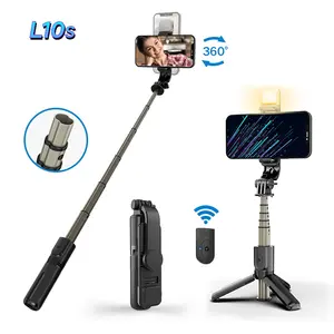 2023 Schlussverkauf L10s Selfie-Stick freier Dehnbarer Mini-Stativ mit abnehmbarer Ferne für den Smart-Selfie-Halter