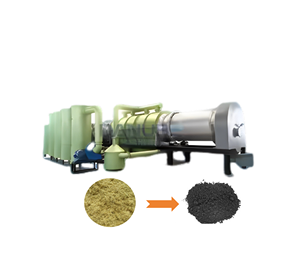 Horno de carbonización continua para residuos agrícolas, procesamiento de polvo de carbón de bambú, virutas de bambú - Product Image 1