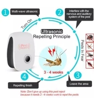 Répulsif Ultrasonique Électronique Anti-Moustiques et Nuisibles avec Piège Lumineux et Prise UK/US/EU