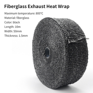 Vỏ bọc ống xả bằng sợi thủy tinh đa năng C, tấm chắn nhiệt Turbo cho xe hơi, xe máy, cách nhiệt ống xả - Product Image 4